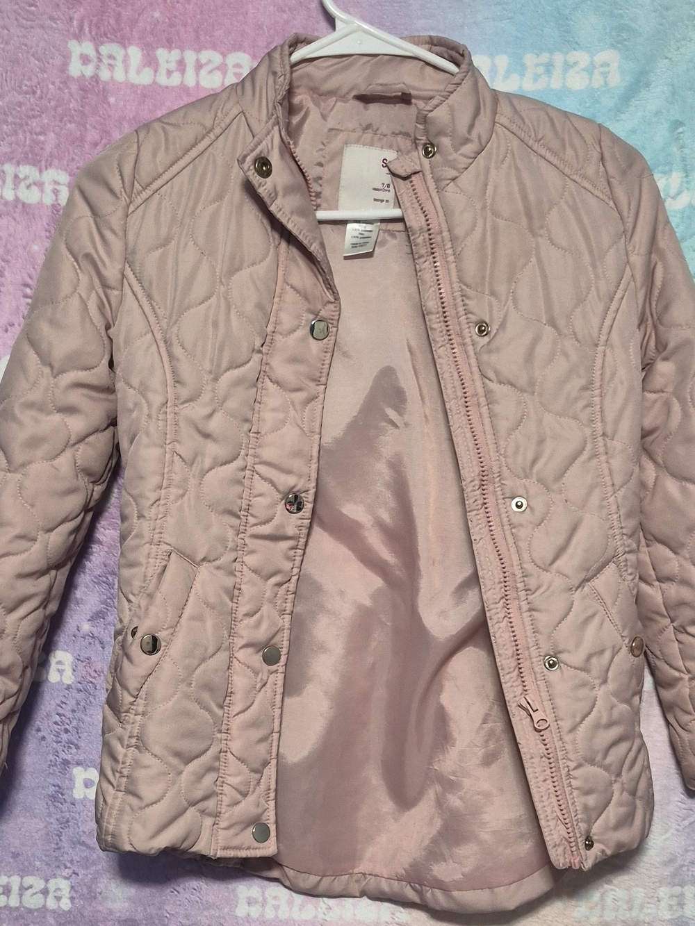 SO Quilted Blush Pink Puffer Jacket